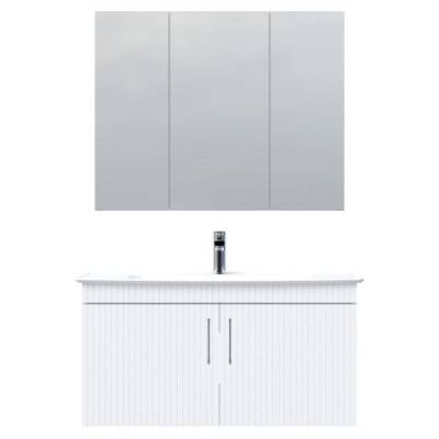 E10 100 cm Aynalı Dolap - Beyaz - CREAVİT