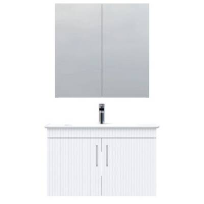 E10 85 cm Aynalı Dolap - Beyaz - CREAVİT