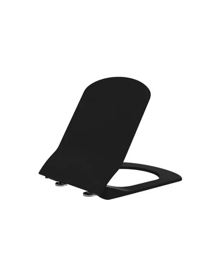 Elegant Duroplast Yavaş Kapanan Klozet Kömür Karası - 1