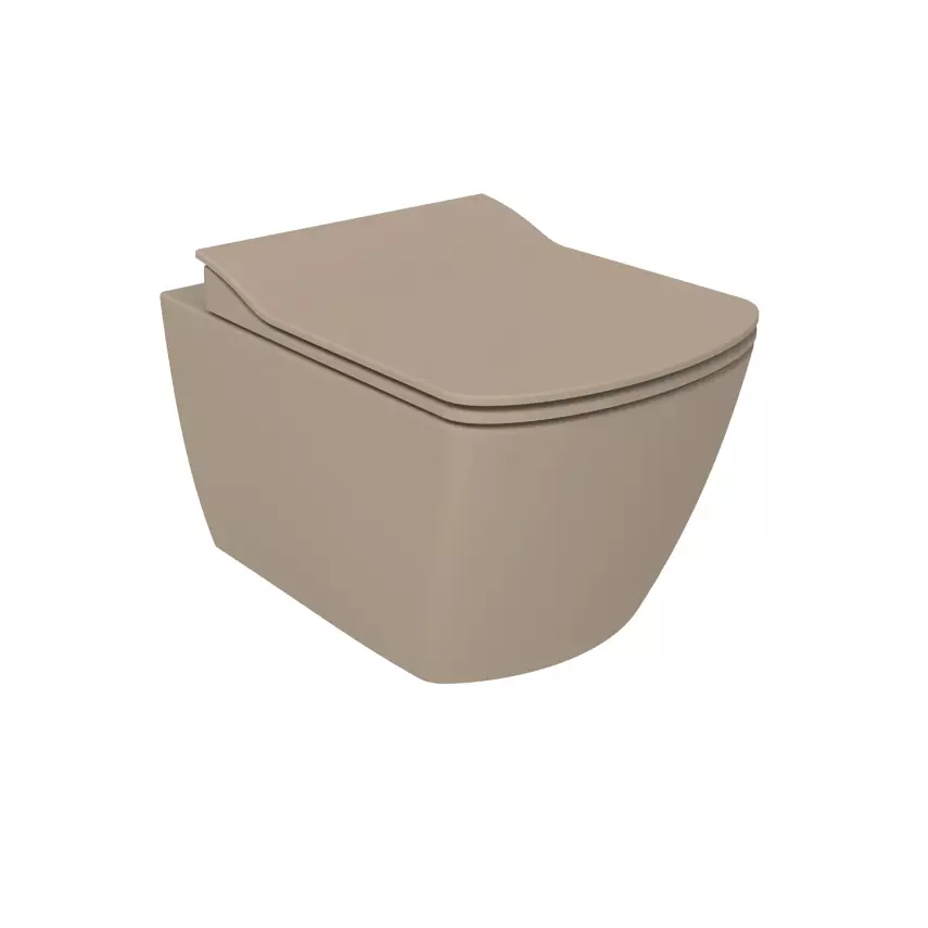 Elegant Rim-Off Asma Klozet Cappuccino (Kapak Dahil) - 1