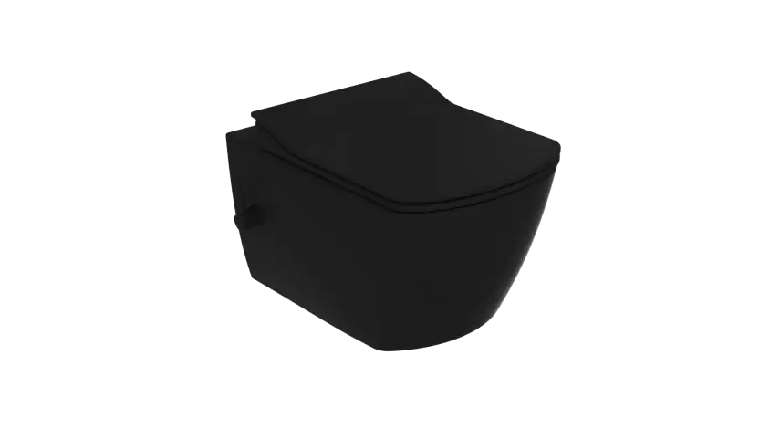 Elegant Rim-Off Asma Klozet Kömür Karası (Sıcak - Soğuk) (Kapak Hariç) - 1