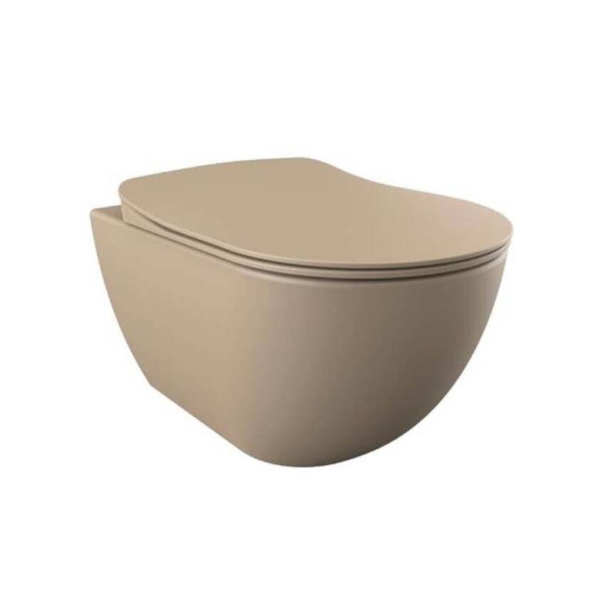 Free Rim-Off Asma Klozet - Mat Cappuccino (Kapak Hariç) - 1