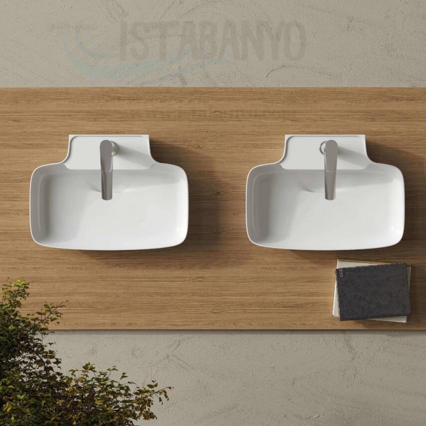 Ruby Tezgah Üzeri Lavabo 60x43 cm - 2